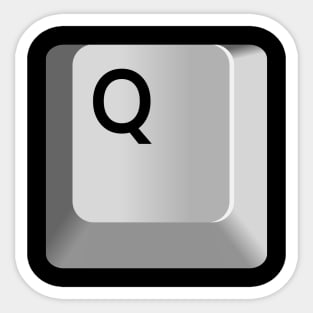 Q Key Sticker